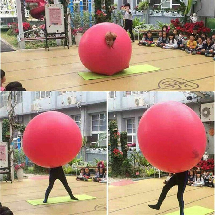 Newly 72 Inch Latex Giant Human Egg Balloon Round Climb-in Balloon for Funny Game