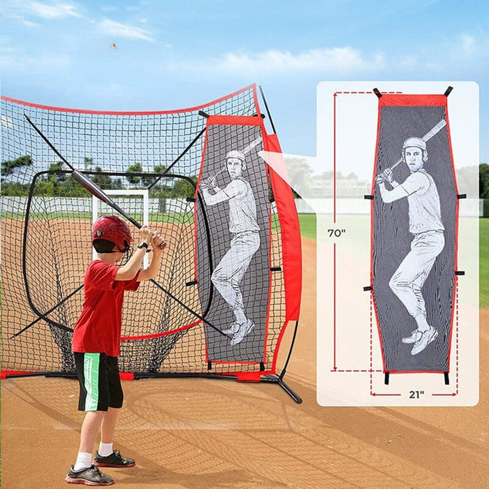 Baseball Softball Pitching Kit Accuracy Training with Strike Zone Dummy Batter Pitching Training Mannequin Practice Pitching Aid