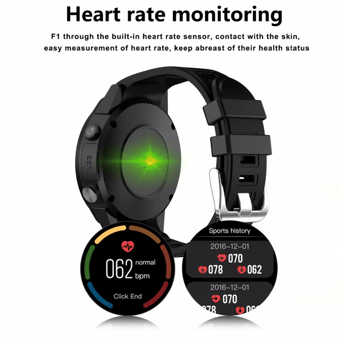 Sports Pedometer GPS Smart Watch with Camera Support