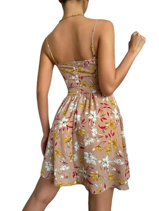 2022 Summer New Women's Elegant Suspender Dress Sexy V-neck Pullov GO-E-MALL 2022 Summer New Women's Elegant Suspender Dress Sexy V-neck Pullov GO-E-MALL