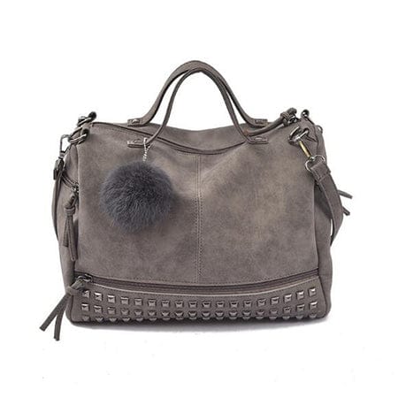 Vintage Rivet Leather Handbag