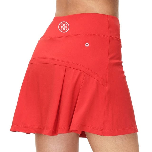 Women Sports Tennis Skirts Golf Skirt Fitness Shorts Short Quick Dry Sport Skort Pocket Yoga Shorts High Waist Athletic Running