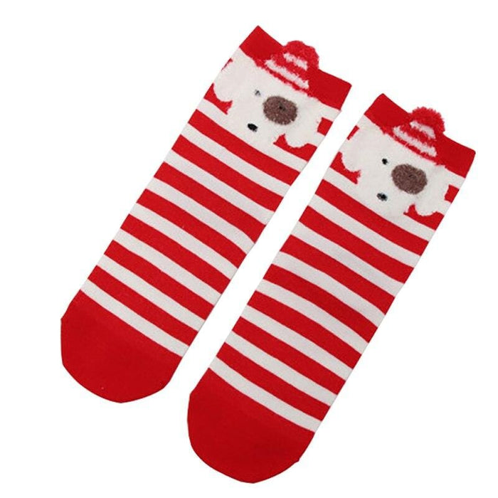 Santa Claus Socks Casual Winter Cotton Cartoon Christmas Decoration Socks Christmas Vintage Cashmere Short/Long Sock Xmas Gifts