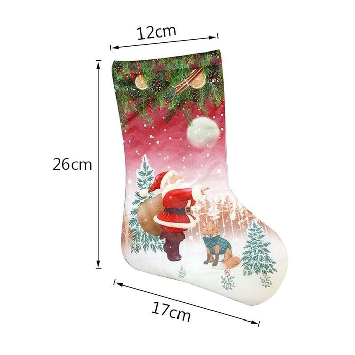 Christmas Sock Kids Candy Bag Gift Mini Socks Xmas Tree Ornament Christmas Stocking Decoration for Home